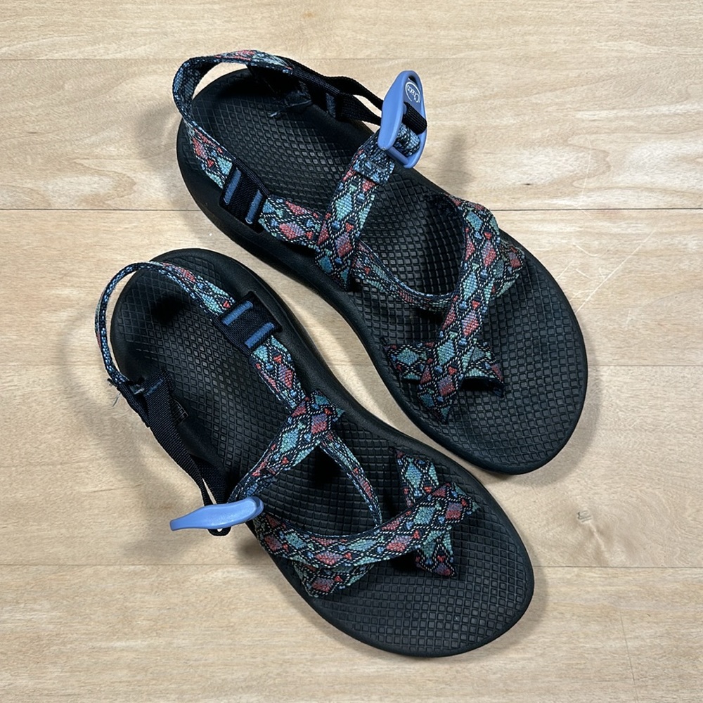 Chaco Z Cloud 2 Trace Eclipse Bleu Sport Sandals Sz 8 - Picture 2 of 8